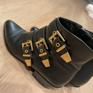 Ankle Boots UTERQUE in Genuine LEATHER EU size 38 US Size 7 - 7 1/2